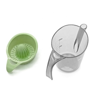 Multi-function Manual Juicer Lemon <b>Squeezer</b> With Comfortable Grip Handle and Measuring Cup PP Plastic 2-Piece 01BA047 Lemon - Product Image 2