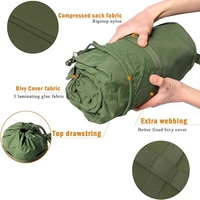 Housse de bivouac légère pour la chasse, système de sac de couchage modulaire tactique type momie, coque en nylon toutes saisons, équipement de couchage
