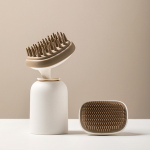 Nuevo Masajeador de Silicona para Cuero Cabelludo, Cepillo para Champú, Peine de Masaje para Cuero Cabelludo, Herramienta para el Cuidado del Cabello en la Ducha, Exfoliante para la Cabeza - Product Image 1