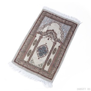 Cotton yarn woven washable foldable travel Islamic <b>prayer</b> <b>mat</b> and blanket - Product Image 5