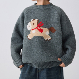 Nouveauté Hiver 2026 – Pull Tricoté Polyvalent Personnalisable pour Garçons – Sous-vêtement Tendance pour Enfants - Product Image 1