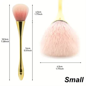 14 Styles Nail Dust Cleaning <b>Brush</b> Professional Nail Art Make Up <b>Brushes</b> <b>Long</b>-<b>Handled</b> Super Fluffy Dust Removal Manicure Tools - Product Image 5
