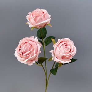 Tallos de Rosa de Seda, Rosas Artificiales de Color Blanco Lechoso, Rosa y Verde para Eventos de Boda - Product Image 1