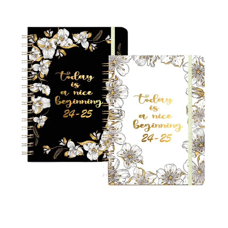 Custom Spiral Printing Students Monthly Planner Hardcover a5 Notebooks Office&school stationery Record Books for note taking