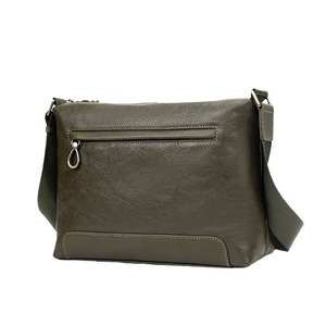 Sac bandoulière pour homme Lauvalsten, vert avocat, cuir véritable, fermeture à glissière, usage quotidien, printemps 2023 - Product Image 5