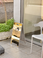Cadre en acier inoxydable et en aluminium personnalisé double face support de sol extérieur panneau publicitaire commercial résistant aux UV durable