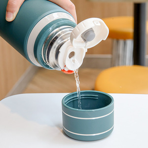 Portable <b>Large</b> Capacity Stainless Steel Tumbler Outdoor Sports Drink <b>Cup</b> <b>Tea</b>-Water Separation Simple Design Gift Item - Product Image 6