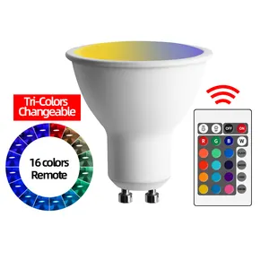 RGB GU10 MR16 GU5.3 E27 E14 LED bulb remote color changeable smart LED RGB bulb RGB GU10