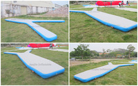 Haute qualité en forme de Y île flottante gonflable flottant natation plate-forme de quai gonflable coussin de repos d'eau gonflable
