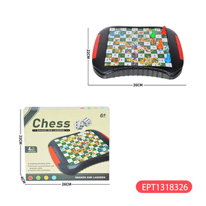 EPT Educativo Serpiente <span class=keywords><strong>Escalera</strong></span> Juego <span class=keywords><strong>de</strong></span> Ajedrez <span class=keywords><strong>Serpientes</strong></span> y Escaleras con Ludo Plástico Otros Juguetes para Niños - Product Image 2