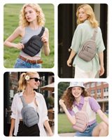 OEM Sport Unisex Yoga Mode Heuptas Outdoor Telefoonhouder Crossbody Tas Puffer Crossbody Tas Hardloop Nylon Puffy Tas