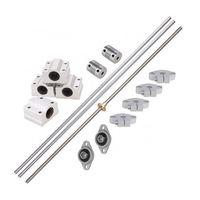 Glissière de guidage chromée, axe optique de Support linéaire lisse, Rail d'arbre de 8mm