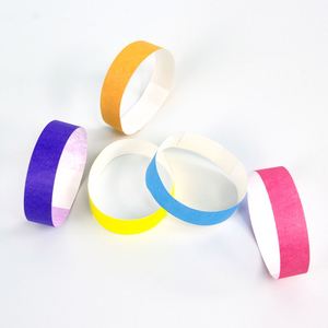 Bracelets en vinyle promotionnels pour événements, bracelets colorés, bracelets en papier imperméables pour l'entrée au bar - Product Image 1
