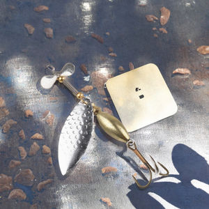 Vente en gros de leurres spinner en métal imprimés 98mm 15g pour la pêche en mer, en bateau, en rivière, en lac et en ruisseau - Product Image 3