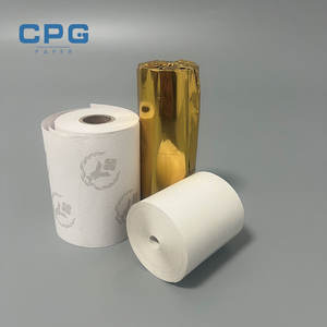 Industrial Grade Receipt <b>Paper</b> <b>Roll</b> Heat Sensitive Low Dust Back Printing High Quality 57x40mm 65gsm Receipt <b>Paper</b> <b>Roll</b> - Product Image 1