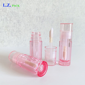 LZ Pack <span class=keywords><strong>Precio</strong></span> de fábrica Cilindro Clear Pink Contour Stick Contenedor Big Wand 5ml Vacío Private Label Lip Gloss Tubes - Product Image 6