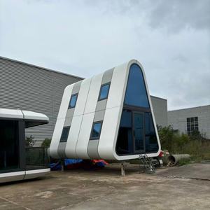 Maison Capsule Modulaire Préfabriquée en Acier, <span class=keywords><strong>Résidence</strong></span> Ronde à Énergie Solaire pour Projets Hôteliers Extérieurs - Product Image 2