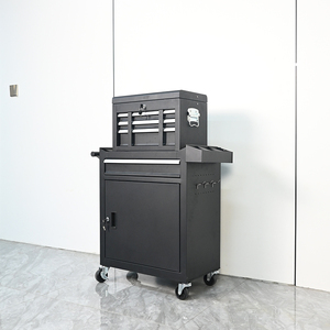 Carrito de Almacenamiento de Herramientas de Hierro con 7 Cajones, <span class=keywords><strong>Ruedas</strong></span> con Bloqueo, Cerradura con Llave, Longitud Personalizable OEM, Capacidad de Carga de 300 kg, para <span class=keywords><strong>Taller</strong></span> - Product Image 1