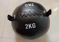 Ballon de Médecine Souple Amélioré pour Squats et Entraînement du Tronc – Ballon de Mur Équilibré Non-Élastique à Gravité (4kg/5kg/6kg)