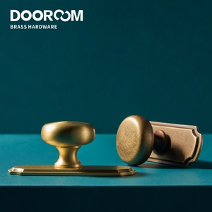 Dooroom Brass Furniture Handles Modern Matt Brushed Nickel Yellow Bronze Pulls With Base Cupboard <strong>Wardrobe</strong> Dresser Shoe Box <strong>Draw</strong> - Product Image 2