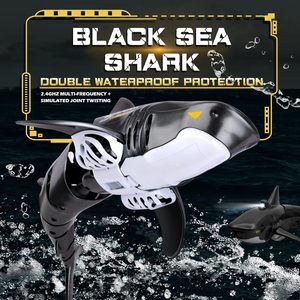 Bateau télécommandé électrique HY 2.4G 1:18 en forme de requin, jouet RC pour garçons et filles, excellent cadeau pour la <span class=keywords><strong>piscine</strong></span> et la salle de bain - Product Image 4