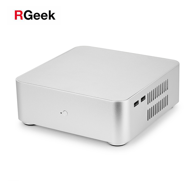 RGeek L65 OEM Mini ITX Aluminum Cases Desktops Computer Chassis Mini PC Case HTPC USB 2.0