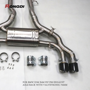 Rongdi Hot Sales Valved Axle <b>Back</b> Exhaust for BMW X3M X4M F97 F98 3.0T Performance Stainless Steel Pipe Valvetronic Exhaust - Product Image 2