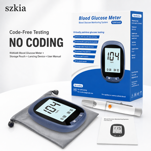Moniteur de glycémie automatique portable <span class=keywords><strong>pour</strong></span> usage domestique, glucomètre facile à utiliser <span class=keywords><strong>pour</strong></span> la surveillance quotidienne du taux de sucre - Product Image 1