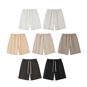 Summer Cotton Streetwear <b>Shorts</b> <b>Men's</b> High-Quality Casual Sports Sweat - Product Image 2
