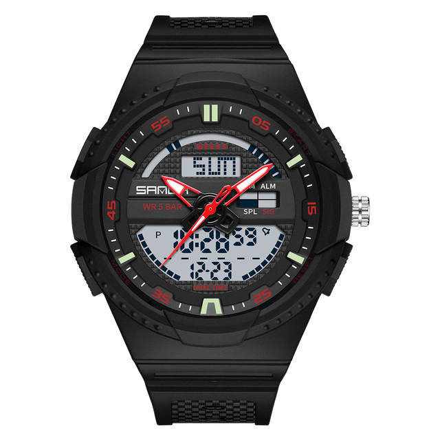 SANDA 9030 Style Men Digital Watch Shock Sports Watches Fashion Waterproof Electronic Wristwatch Mens Relogois