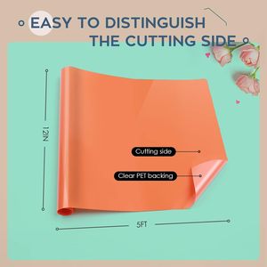 8 colores para cortadores de camafeo de silueta Cricut, troqueles de superficie brillante para carteles artesanales, rollos de vinilo adhesivo permanente - Product Image 4
