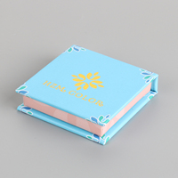 Petit conteneur cosmétique de couleur personnalisée Logo personnalisé simple fard à paupières Pan estampage à chaud papier fard à paupières Palette étui