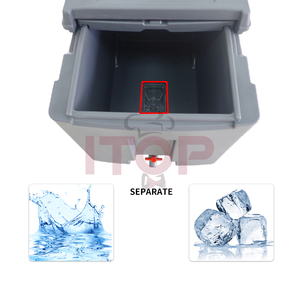 110L Ice Box Lưu Trữ Bin Di Chuyển Ice Caddy Với Bánh Xe Khách Sạn Nhà Hàng Cơ Sở Cách Nhiệt Thực Phẩm Lạnh Xe Đẩy Trượt Ice Caddy - Product Image 4