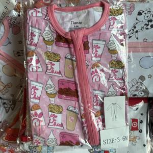 Piyama Bayi Baru Lahir Desain Baru Bahan Bambu dengan Ritsleting Dua Arah, Lembut, dan Nyaman - Product Image 6