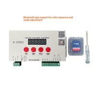 Contrôleur RGB programmable K-1000C à huit ports avec lecture hors ligne de cartes SD, prend en charge l'adressage du protocole DMX, 5-24V DC
