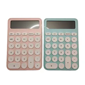 新しい電卓ポータブルメカニカルボタン電卓オフィススクールホームヴィンテージデスクトップステーショナリーに使いやすい