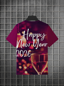 Nouvelle impression numérique personnalisée conceptions 3D hommes de haute qualité pour T-shirts 180 grammes anti-boulochage col rond personnalisé noël <span class=keywords><strong>Maju</strong></span> - Product Image 3
