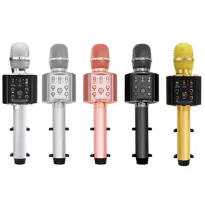 Handheld Wireless Microphone Speaker Kids Karaoke Microphone Mic Music Player Singing Recorder Microphone