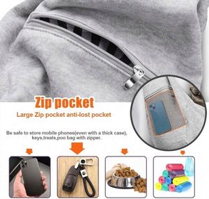 Free Sample <b>Dog</b> <b>Sling</b> <b>Carrier</b> for Small <b>Dogs</b> pet <b>slings</b> with extra pocket storage <b>sling</b> with storage pocket Multiple color - Product Image 5