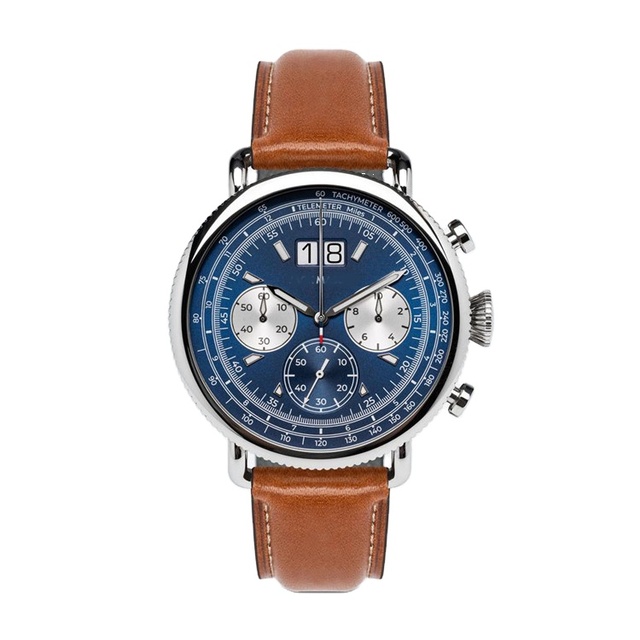 OEM Logo Custom Men Wrist Automatic Dual Time Chronograph Watch