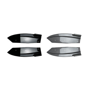 Bmw X4 G02 Rear Bumper <b>Corner</b> <b>Trim</b> Piano Black Carbon Fiber Texture 2018-2021 Adhesive Decal - Product Image 4
