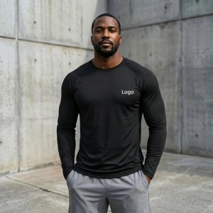 Camiseta Deportiva de Manga Larga, Personalizada por el Fabricante, de Alta Calidad, Superventas, con Impresión Reflectante, Sensación Fresca, Secado Rápido, Elástica y Duradera - Product Image 1