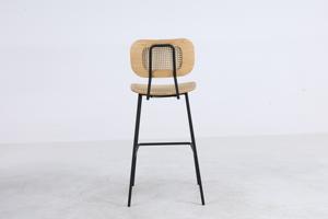 مسند بار من خشب الراتان الرقائقي إطار معدني للمنزل والفندق وتناول الطعام في الهواء الطلق لغرفة المعيشة وغرفة النوم - Product Image 6