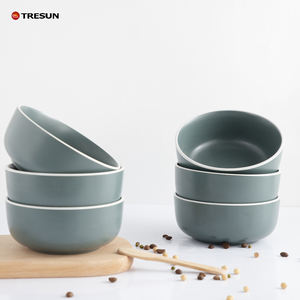 Venta caliente mezcla de cerámica ensaladera al por mayor de alta calidad hogar estilo simple tazón de sopa de cerámica - Product Image 2