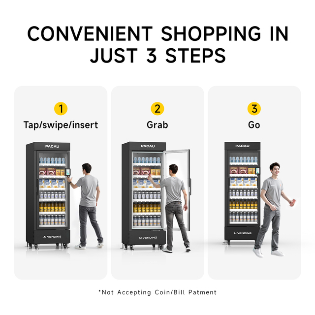 Shengma Brand Smart AI Vending Machine Combo Refrigerant Beverage 24/7 Unattended 570L Capacity Compressor Cooling Cloud-Based