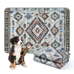 HIPHOPPET BSCI Tapis d'apprentissage pour <span class=keywords><strong>chiots</strong></span> réutilisables, écologiques, imperméables, matelassés, portables, super absorbants, avec logo/taille personnalisés - Product Image 1