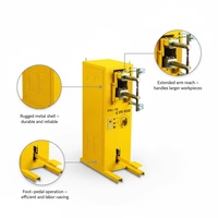 Vente directe JUBA Nouveau DN-16 220/380V 16kva Soudeuse par points refroidie par eau pour épaisseurs de soudage de 2,5 mm Type pédale en acier à faible teneur en carbone