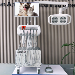 Unité <span class=keywords><strong>dentaire</strong></span> mobile portable avec lampe LED, chariot de traitement <span class=keywords><strong>dentaire</strong></span> pour clinique médicale, podologie et vétérinaire, équipement <span class=keywords><strong>dentaire</strong></span> - Product Image 4