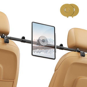 Soporte de reposacabezas de estilo magnético de doble varilla de aleación de aluminio al por mayor de fábrica soporte de asiento trasero de coche para iPad o teléfono - Product Image 1