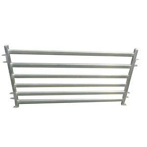 COWAN Farm Yard Farm Equipment Portable Yard Panels <strong>Galvanised</strong> 6 <strong>Rail</strong> 40 X 40 Livestock Panels Cowan Company - Product Image 1